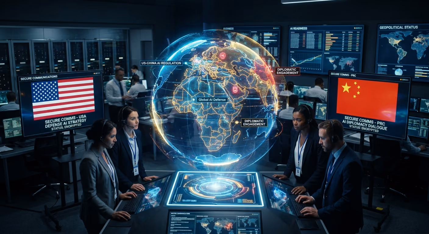 Cover photo for White House Floats 'AI Force' as U.S. and China Discuss National Security Warning Systems