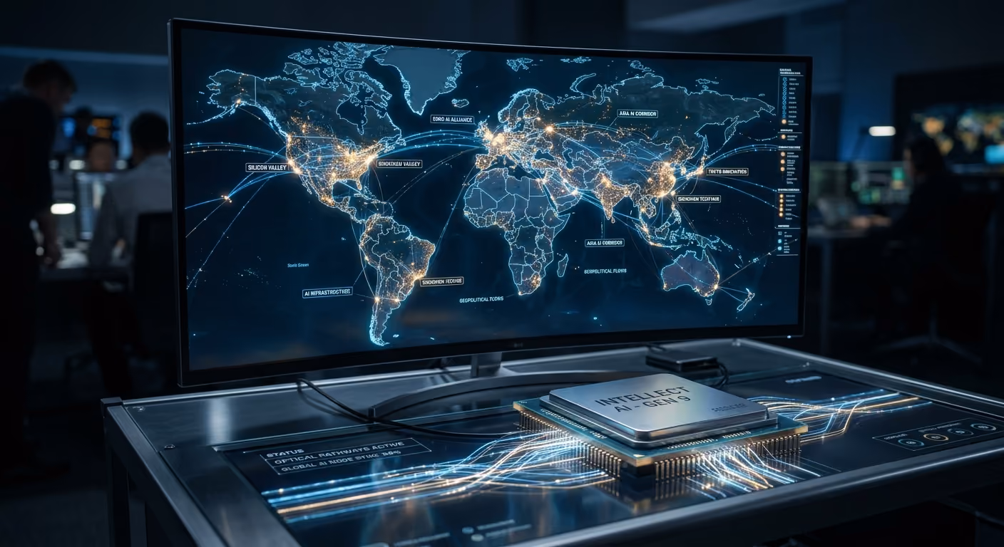 Cover photo for Geopolitical Shifts and Government Integration Redefine the Global AI Landscape