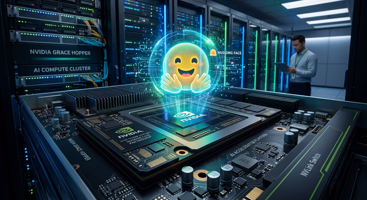Cover photo for Nvidia Anchors Open Source Future with $12.9 Billion Hugging Face Acquisition
